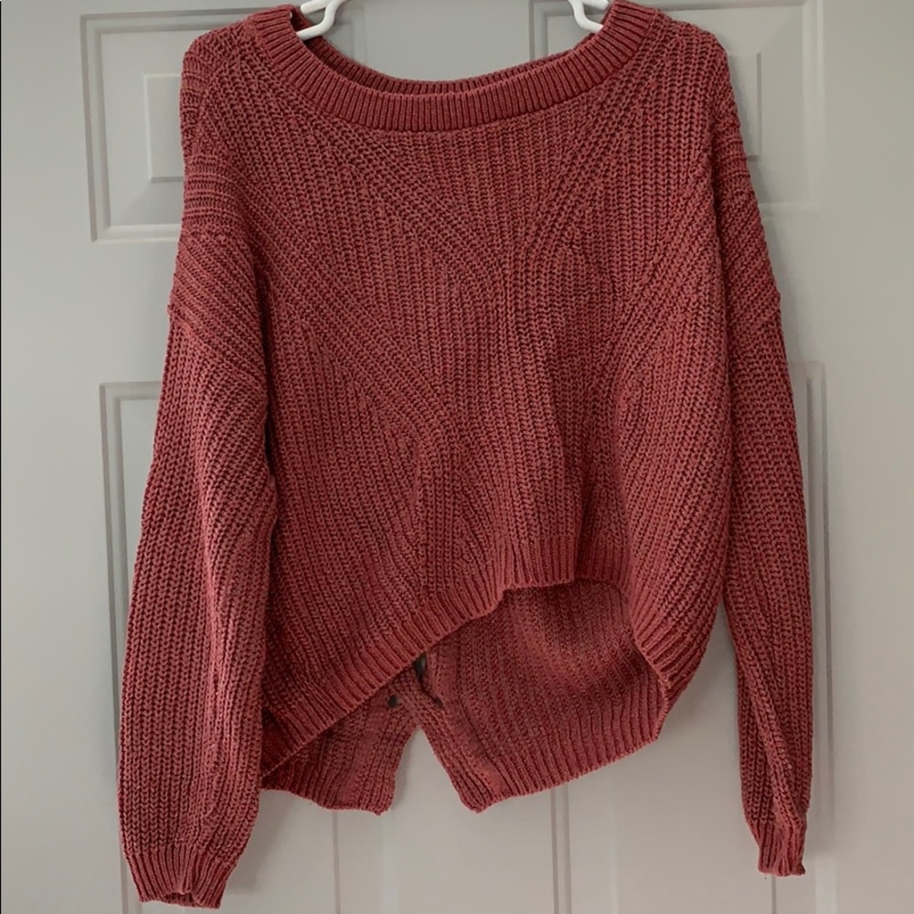 Woman’s cropped sweater